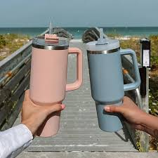 304 stainless steel mug straw ice mug portable coffee mug car mug 40oz handle cup bottle